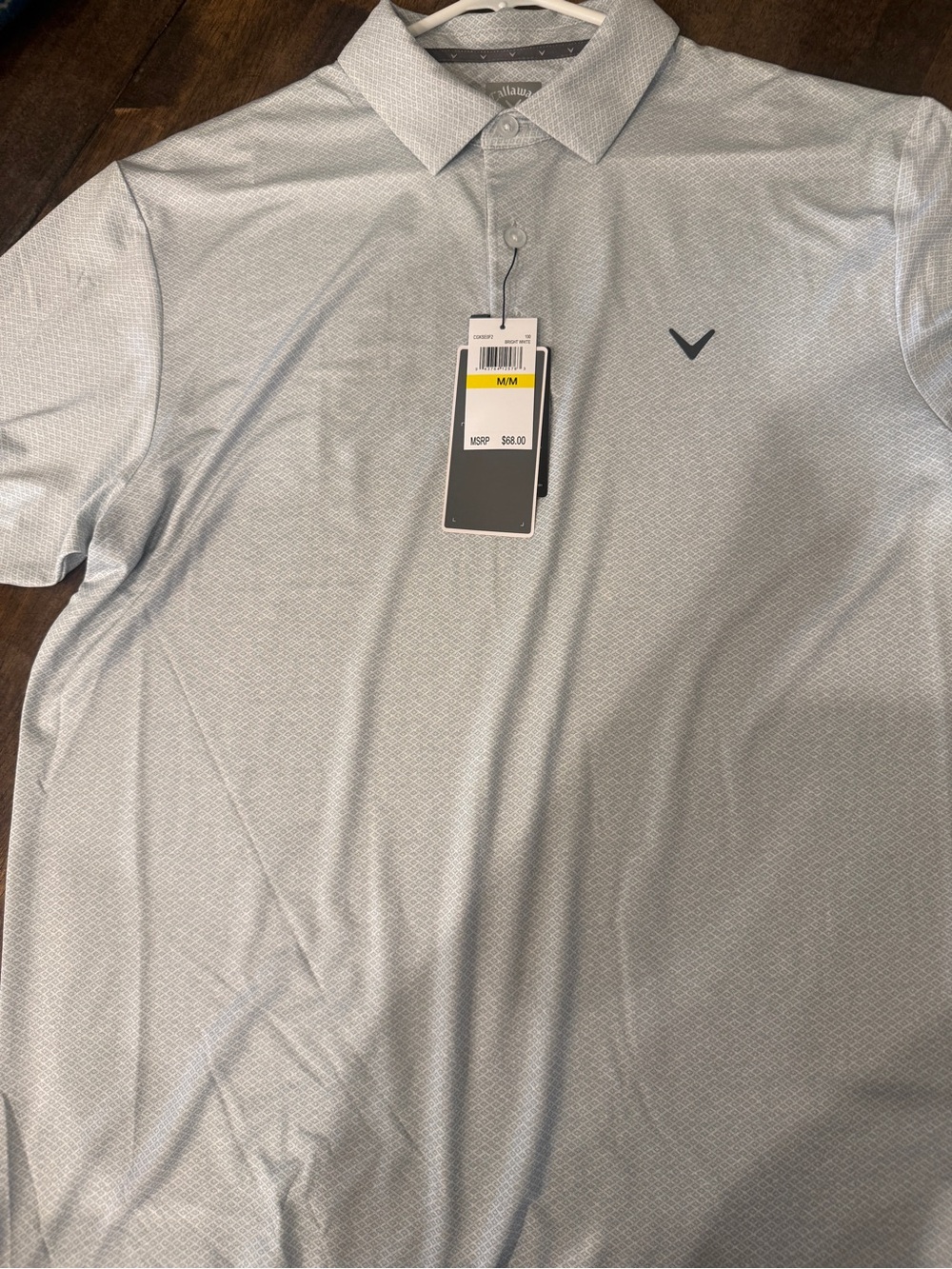 Callaway Men's Light Blue Heathered Performance Polo